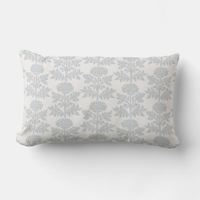 almohada floral inspirada en la impresión en bloqu (Anverso)