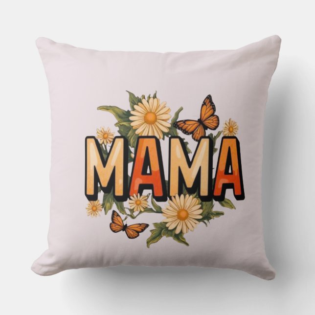 Almohada Floral Mama (Anverso)
