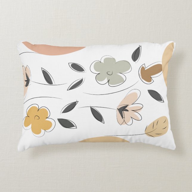 Almohada floral Minimalista (Anverso)