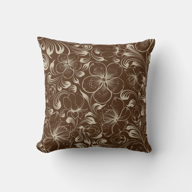 Almohada floral para echar (Anverso)