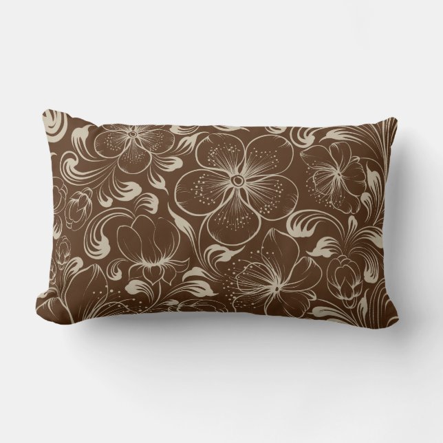 Almohada floral para echar (Anverso)