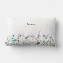 almohada floral para la habitación de una niña.