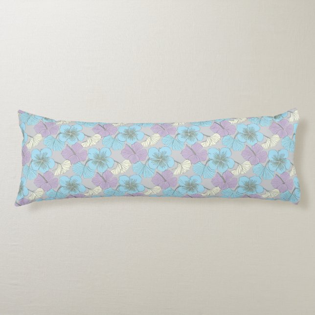 Almohada floral pastel para el cuerpo (Anverso)