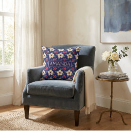 Almohada Floral Personalizada