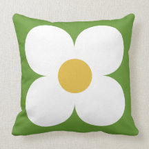 almohada floral retro