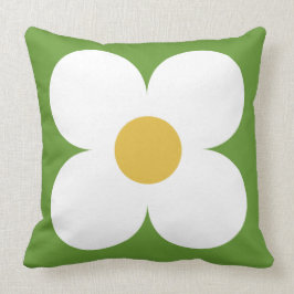 almohada floral retro
