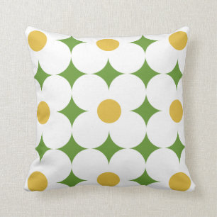 almohada floral retro