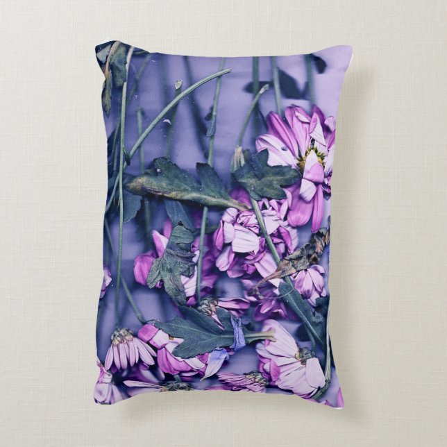 Almohada floral rosa (Atrás (Vertical))