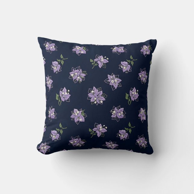Almohada floral sin costuras (Anverso)