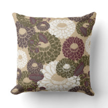 Almohada Floral Tono Desnudo Tierra