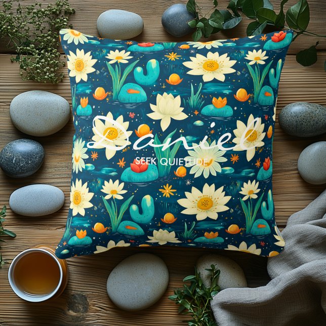 Almohada Floral Tranquilidad – Nombre Personalizab (Subido por el creador)