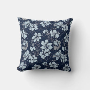 Almohada Floral Tropical Lila Decoración del Hogar