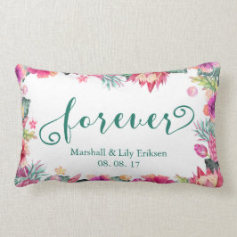 Almohada floral tropical personalizada del Lumbar
