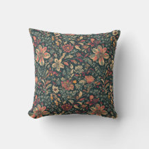 Almohada floral vintage de Cottagecore