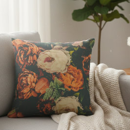 Almohada floral vintage desteñida