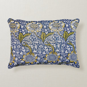 Almohada Flores Azules y Amarillas de William Morr