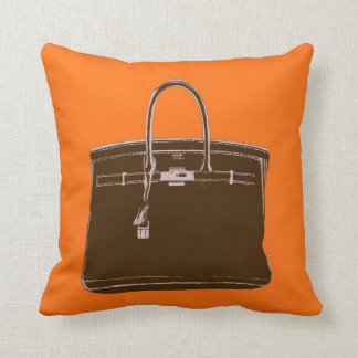 ALMOHADA FRANCESA BROWN/ORANGE DEL BOLSO