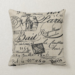 Almohada francesa de la escritura