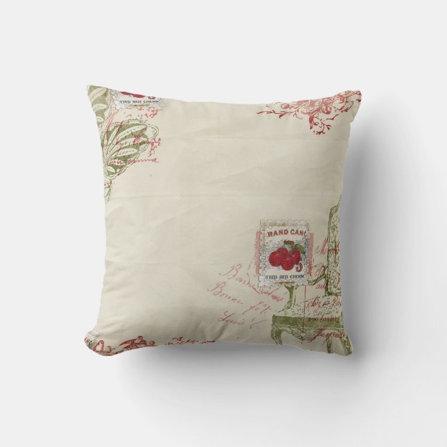 Almohada francesa de las cerezas (Anverso)