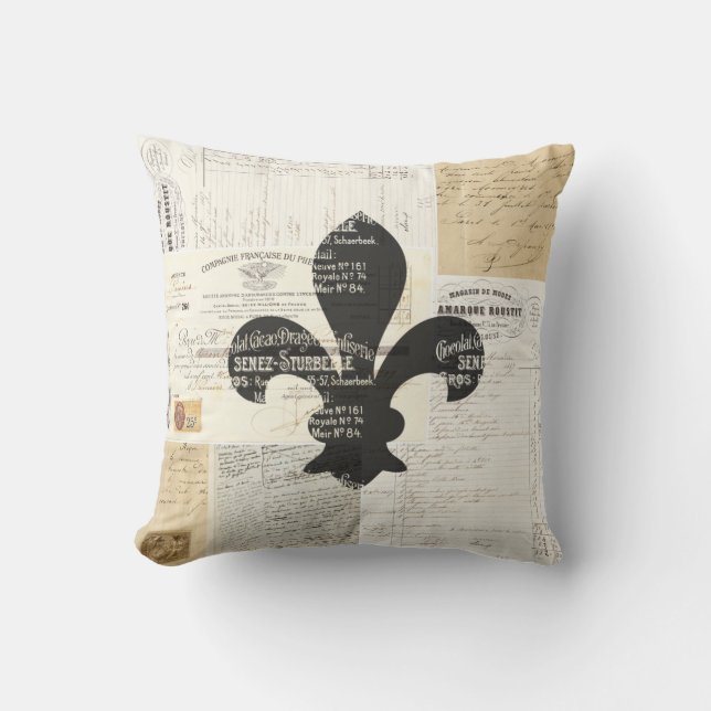 Almohada francesa de las Ephemeras de la flor de (Anverso)