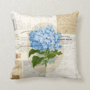 Almohada francesa de las Ephemeras del Hydrangea