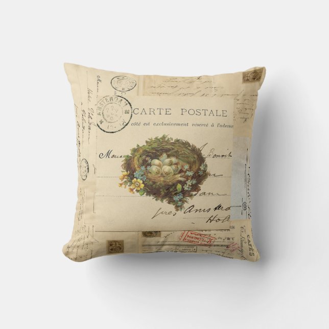 Almohada francesa de las postales de la jerarquía (Anverso)