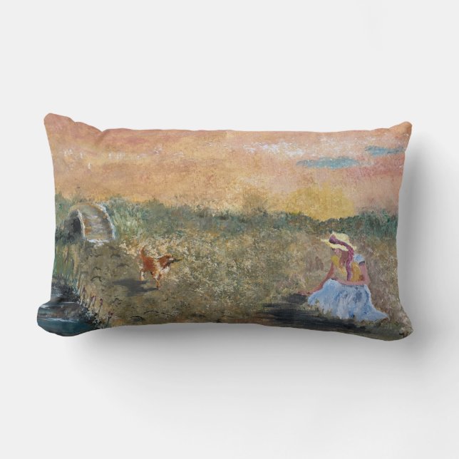 Almohada francesa del apoyo lumbar del campo (Anverso)