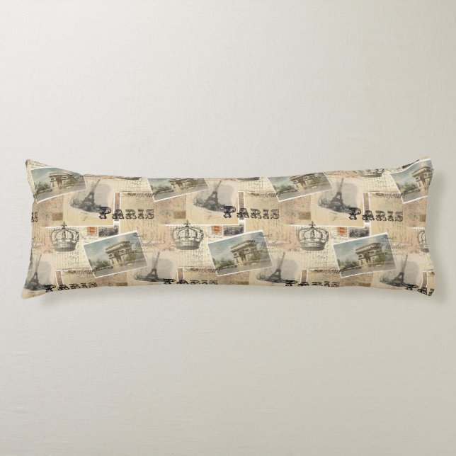 Almohada francesa del cuerpo de París de la postal (Anverso)
