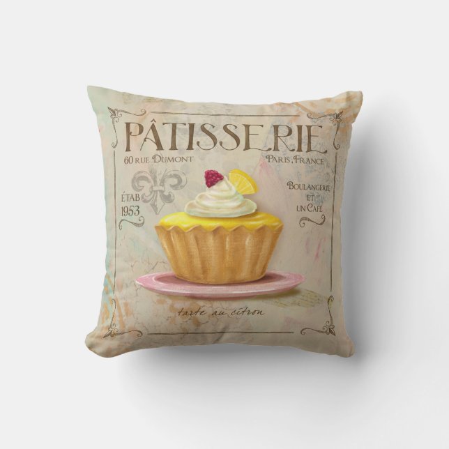 Almohada francesa del Patisserie del estilo del (Anverso)