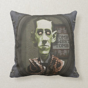 Almohada frecuentada de HP Lovecraft del zombi