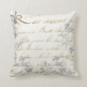 Almohada french Script Le Fleur Bluebells