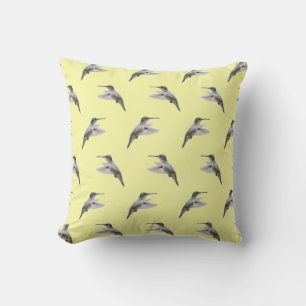 Almohada Frenesí de Colibrí (Amarillo Claro)