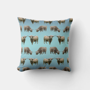 Almohada Frenesí de Vaca de las Tierras Altas (Mez