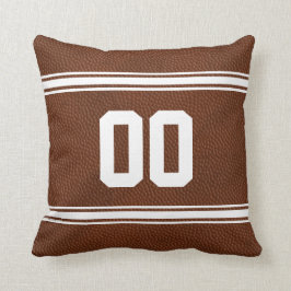 Almohada fresca del fútbol con SU NÚMERO del