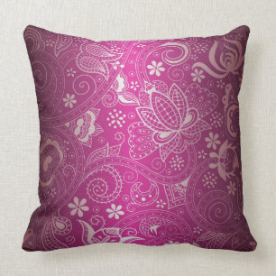 Almohada fucsia elegante