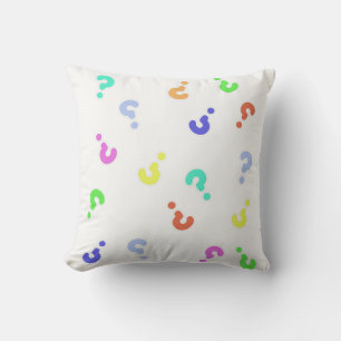 Almohada Funky con Signos de Interrogación