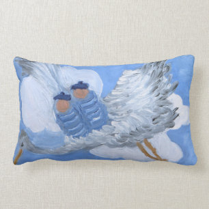 Almohada gemela de los bebés que vuela y de la