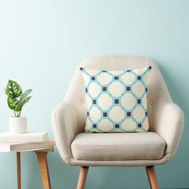 almohada geométrica 010 neutra y azul de lanzamien (Silla)