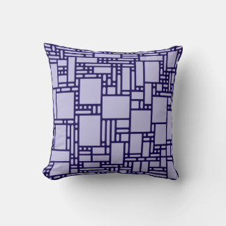 Almohada geométrica abstracta de lavanda púrpura m