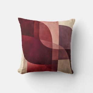 Almohada geométrica abstracta de terracota de Borg
