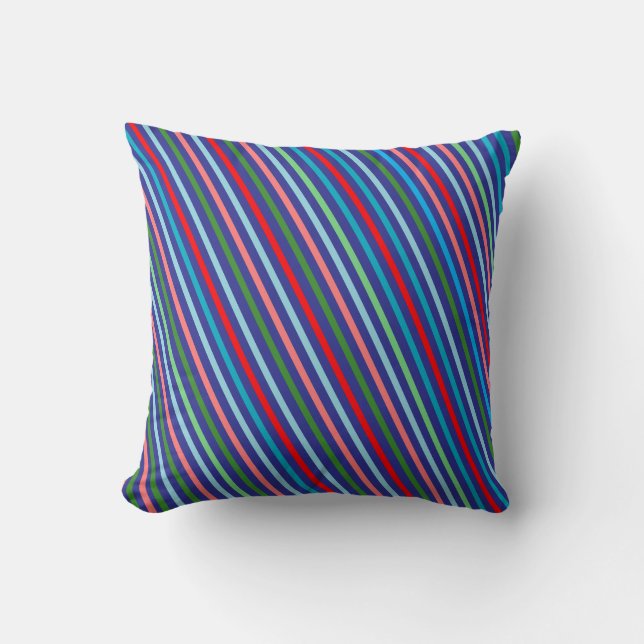 Almohada geométrica colorida simple (Anverso)