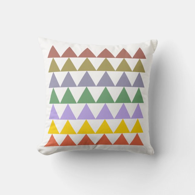 : Almohada geométrica de colores (Anverso)