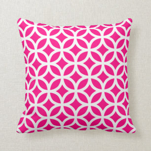 Almohada geométrica de las rosas fuertes