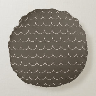 Almohada geométrica de vieira Blush & Olive - Redo