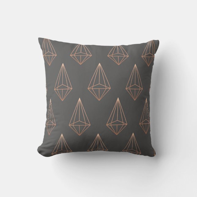 Almohada geométrica del diamante (Anverso)