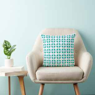 Almohada geométrica moderna de círculo segmentado