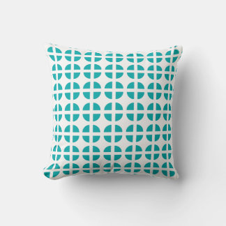 Almohada geométrica moderna de círculo segmentado 