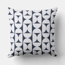 Almohada geométrica moderna de la marina