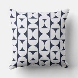 Almohada geométrica moderna de la marina
