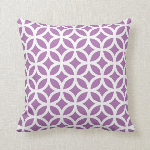 Almohada geométrica moderna de la orquídea